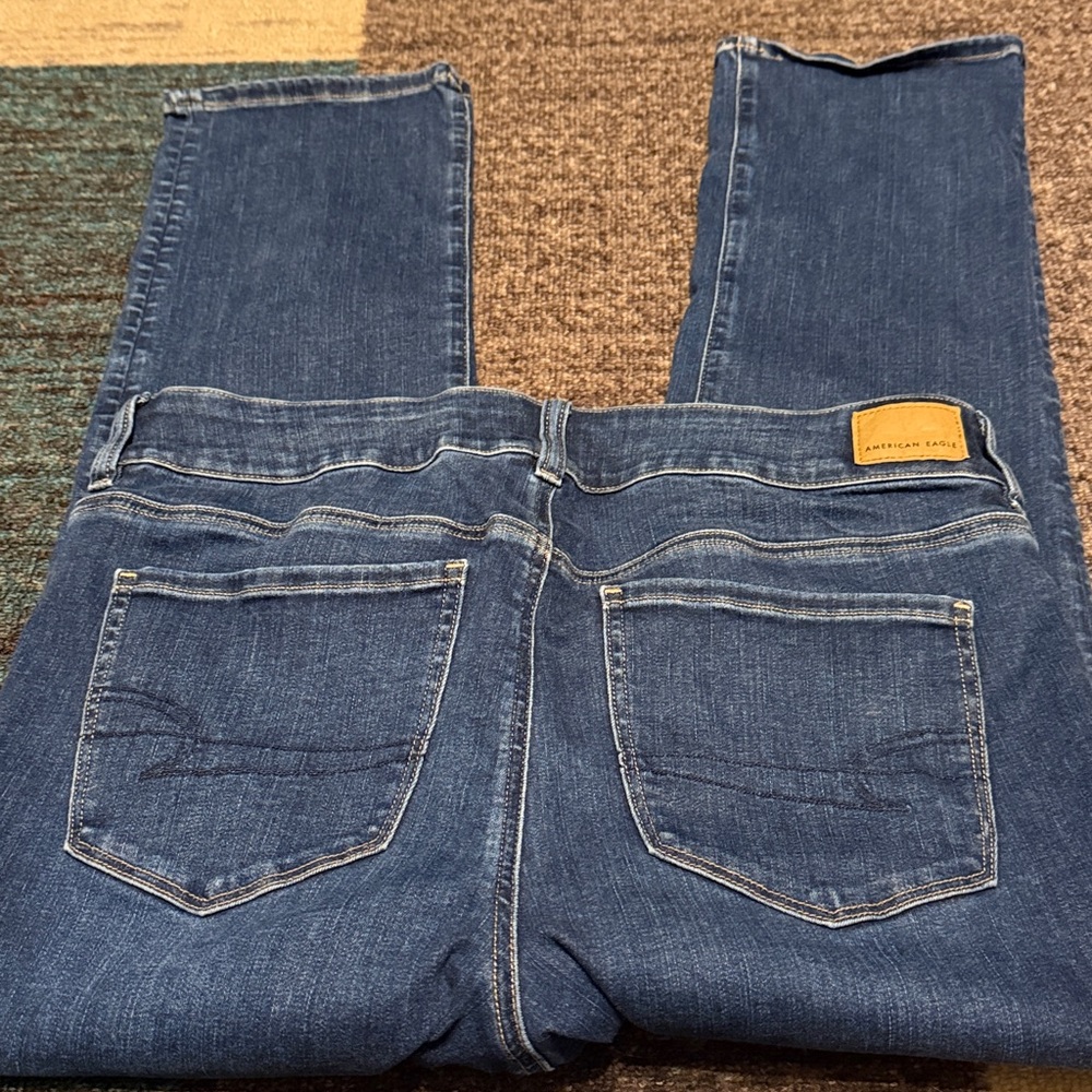 American Eagle Outfitters Women's Dark Blue Artist Crop 16 Long - Picture 6 of 6